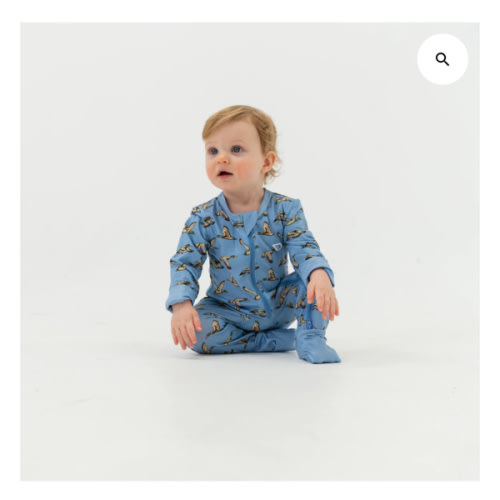 Baby Zip Up - Jumbo Mallards Blue – BURLEBO