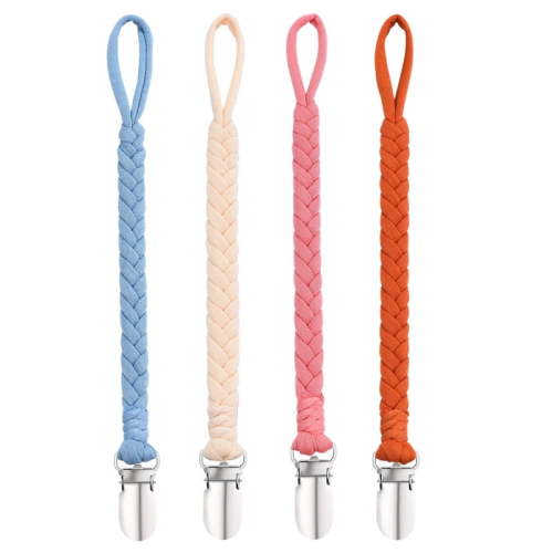 Pacifier Clips for Baby Girl, 4 Pack BPA Free Pacifiers Holders Leashes for Teether Toy or Soothie, Fits All Pacifiers Baby Teething Toys, (for Girl)
