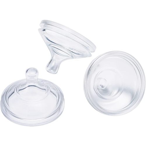 Boon Nursh Newborn Silicone Baby Bottle Nipples - Bottle Nipples for Boon Nursh Newborn Bottles - Baby Bottle-Feeding Supplies - Slow Flow Baby Bottle Nipples - 3 Count