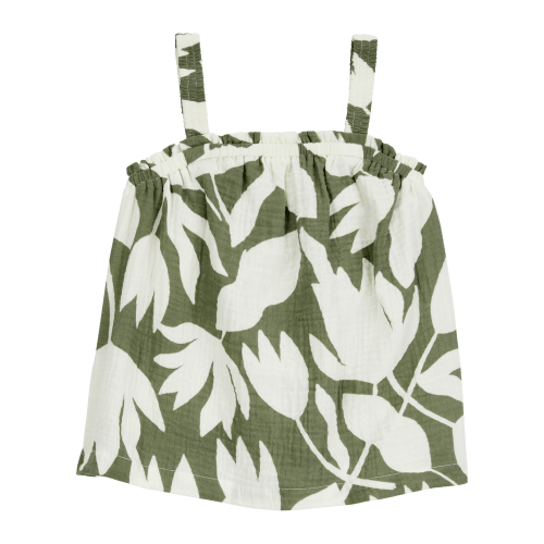 Baby Tropical Floral Sleeveless Tank - Green - Carter's | Carter's