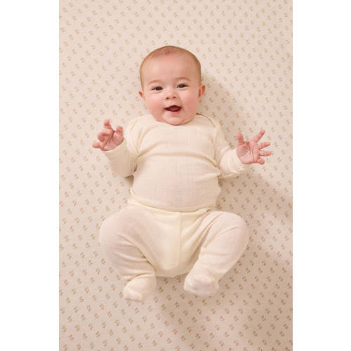 Cream Pointelle Baby Sleep Set