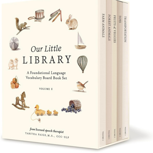Our Little Library Vol. 3: Dinosaurs, Space, Tools, Bugs, and Sports Board Book Set for Boys & Girls (Tabitha Paige Children's Book Series)