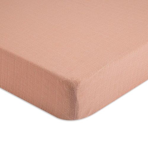 Copper Cotton Muslin Crib Sheet | Crane Baby