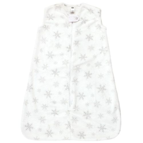 Hudson Baby Infant Girl Plush Sleeping Bag, Sack, Blanket, Sleeveless Snowflakes