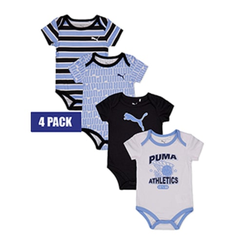 Puma Boys' 4-Pack Bodysuit Set