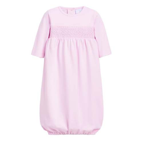 Welcome Home Smocked Gown - Pink