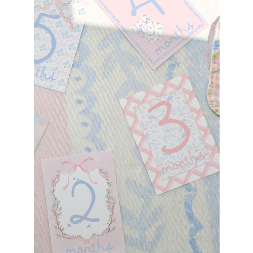 Monthly Milestone Cards | Preppy Heirloom