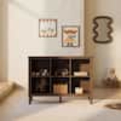 Storkcraft Rio 46.06 in. Wide Hazelnut 6-Shelves Transitional Bookcase 03767-608
