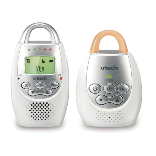 VTech DM221 Audio Baby Monitor, White/Silver