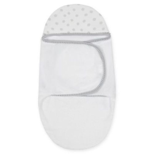 Just Born® Pom Pom Swaddle in Grey/White - GREY/WHITE - 36" X 26"