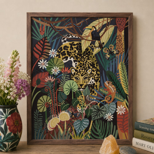 Jaguar Mother Art Print – Anja Jane