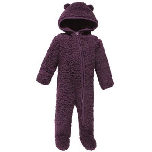 Hudson Baby Faux Shearling Bunting 1pk, Purple, 6-9M