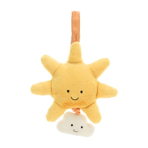 Amuseables Sun & Cloud Musical Pull 7.9-Inch Plushie