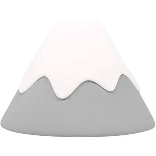Baby Night Light Snow Mountain Tap Squeeze Touch Control with Timer, Dimmable, Soft Eye Caring, Rechargeable, Portable, Nursery Night Lamp for Breastfeeding, BPA Free Silicone, kids safe, Gift (Grey)