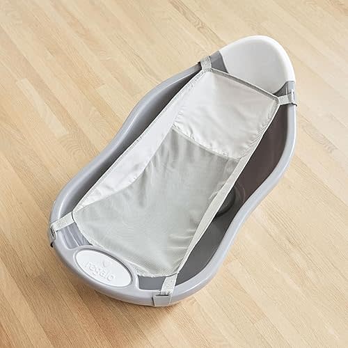 Regalo Baby Basics Infant Bath Tub with Air Mesh Sling, Adjustable Baby Bathtub for Newborn to Toddler, Baby Bath Seat Support, Easy Clean with Drying Hook