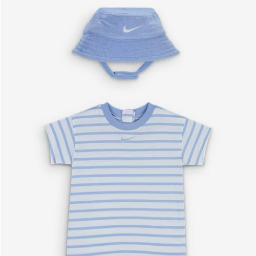 Nike Baby Short Sleeve Romper with Bucket Hat. Nike.com