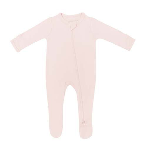 Zippered Footie in Blush | Baby Footie Pajamas Newborn