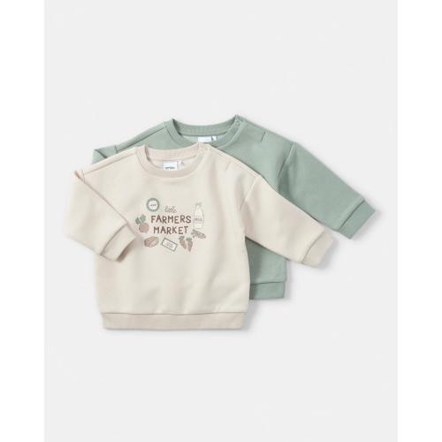 2 Pack Drop Shoulder Sweatshirt - Kmart