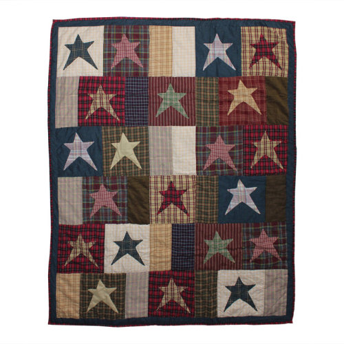 Patch Magic Homespun Stars Stars Cotton Throw | Wayfair