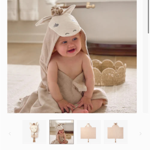 Pony Hooded Baby Bath Wrap – Elegant Baby