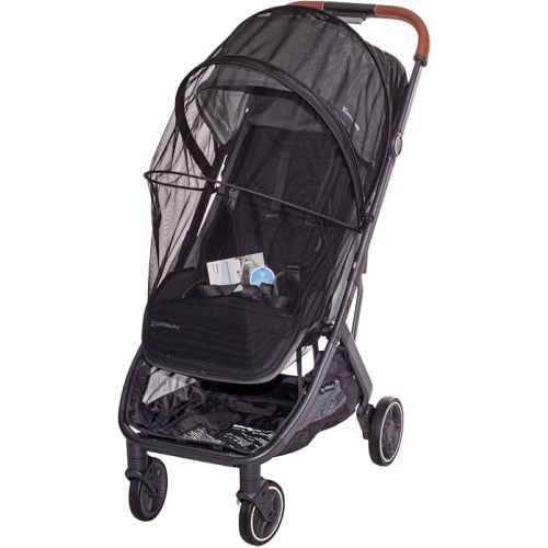 Baby Stroller Mosquito Net fits for Vista Minu Stroller with Support Rod and Double Zipper, and Storage Bag (Fit Minu Stroller)