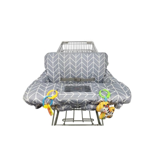 Shopping Cart Cover for Baby ICOPUCA Cotton High Chair Cover, Reversible, Machine Washable for Infant, Toddler, Boy or Girl (Grey Arrow Print)