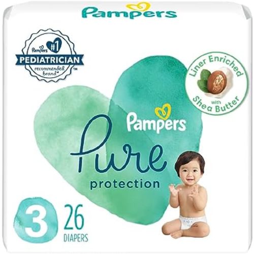 pampers Pure Protection Diaper Size 3 26 ct Old