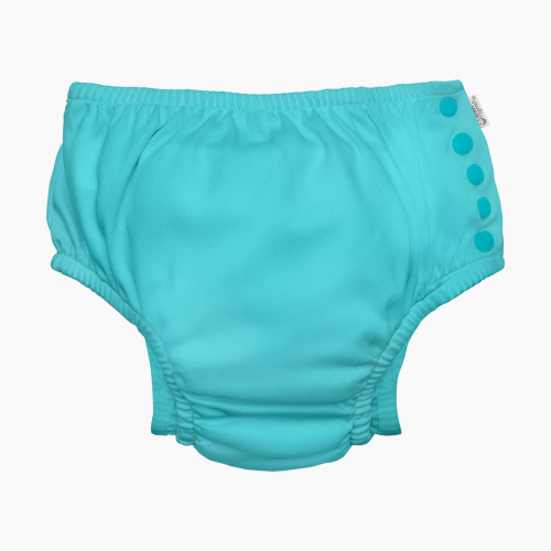 GREEN SPROUTS Eco Snap Swim Diaper - Aqua, 6 Months