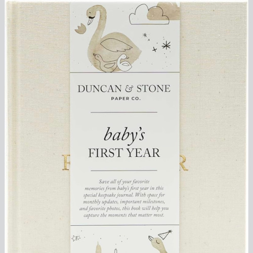 Baby First Year Book - Heirloom Keepsake Baby Memory Book to Record Important Milestones, Favorite Photos & More - Pregnancy Books (Cream,112 Pages)