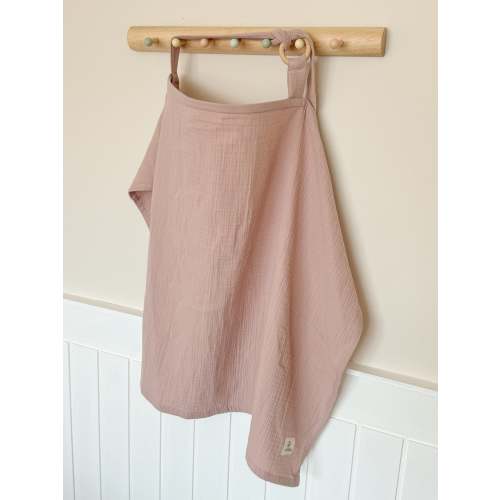 Blush Muslin Nursing Cover & Bag