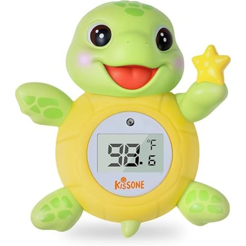 Baby Bath Thermometer, Floating Turtle Digital Water‑Temperature Monitor