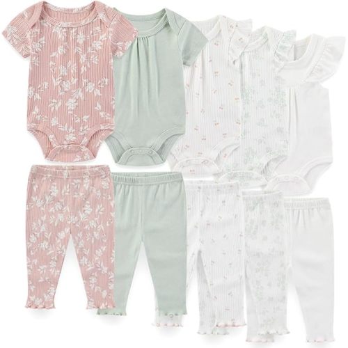 Unisex Baby Boy Girl Pants Sets 10 pack Cotton Casual New born Clothes Comfort Infant Outfit