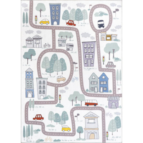 Zoomie Kids Chalea SpinClean Kids Town Machine Washable Area Rug & Reviews | Wayfair