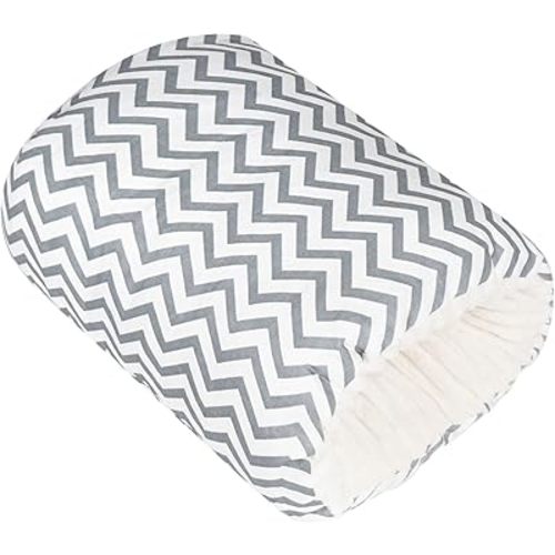 Arm Pillow for Feeding Baby, Nursing Arm Pillow Portable and Washable for Travel, Breast Feeding Pillows for Babies Can be Carried with Your Travel(Grey Stripe)