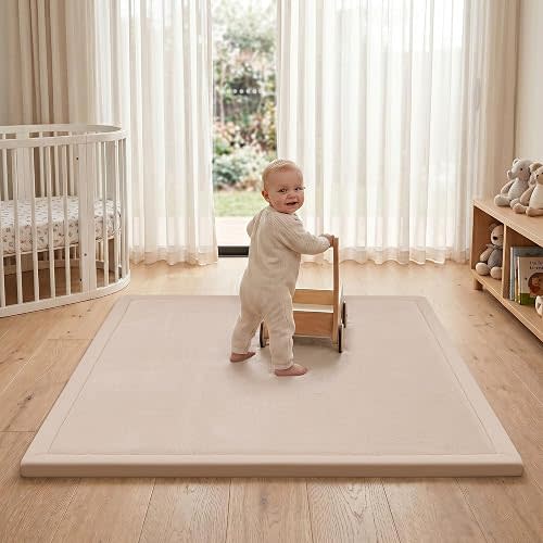1.3" Thick Baby Play Mat for Floor 50x50 Elasti-Foam