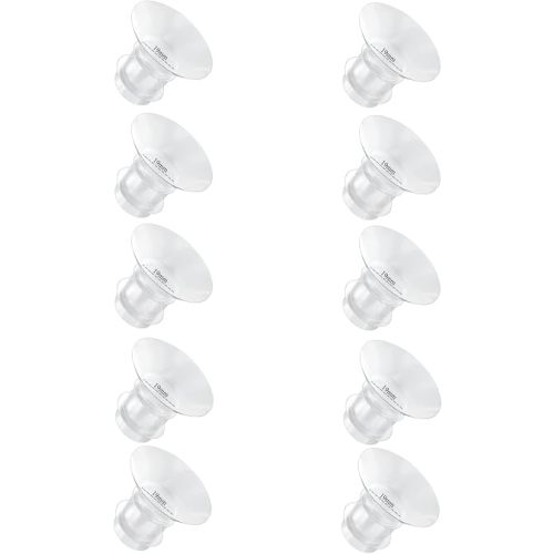 Flange Inserts 19mm for Medela,Spectra 24mm Shields/Flanges,Compatible with Momcozy S12 Pro/S9 Pro/S9/S12 Wearable Breast Pump,Reduce 24mm Nipple Tunnel Down to 19mm,10PCS