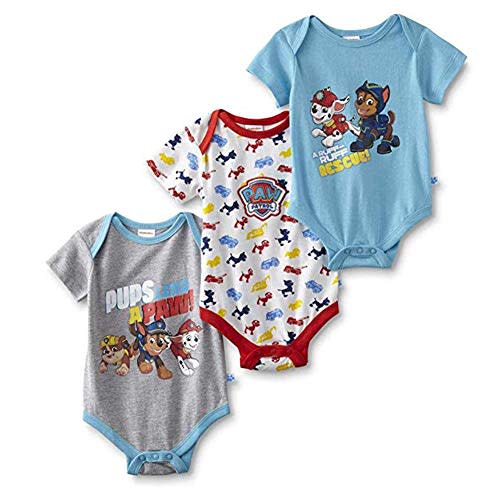Nickelodeon Paw Patrol Baby Boys Three-Pack Bodysuits