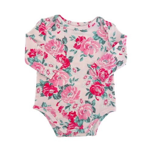 Long Sleeve Bodysuit, Pink Splendor