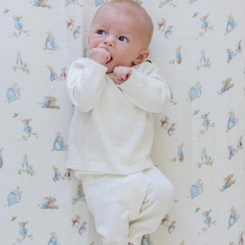 Peter Rabbit Muslin Crib Sheet