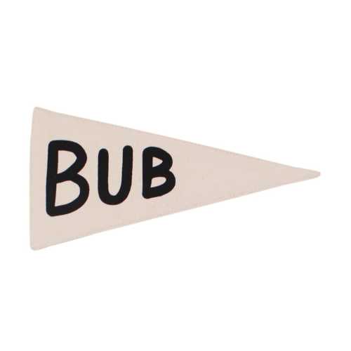 Bub  Pennant - Mini Wall Hanging | Canvas Flag | Small Wall Banner | Kids Room Decor | Mini Pennant | Gender Neutral | Minimalist Design