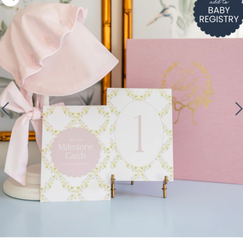 First Year Milestone Cards & Stand | Petite Keep