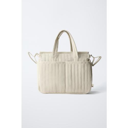 STRIPED MATERNITY BAG