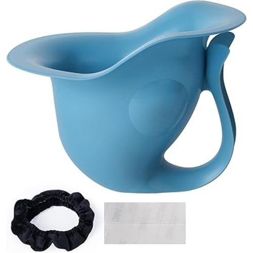 Newborn Baby Potty- The Diaper-Free Solution for Indoor & Outdoor Elimination Communication; Cute Fish Design (Blue)