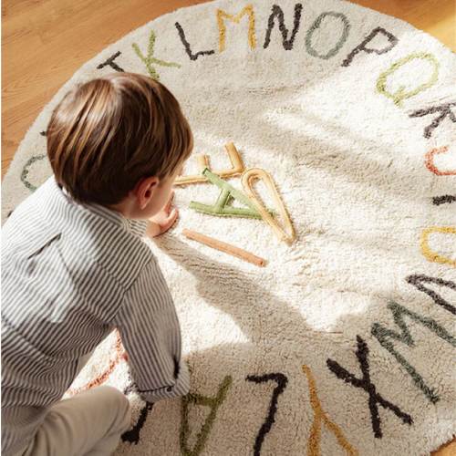 Washable Play Rug ABC color and letters – Lorena Canals | Official Website