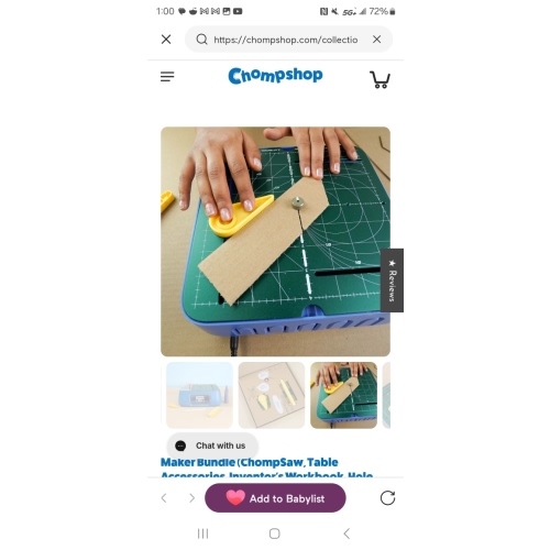 Maker Bundle (ChompSaw, Table Accessories, Inventor's Workbook, Hole P – Chompshop