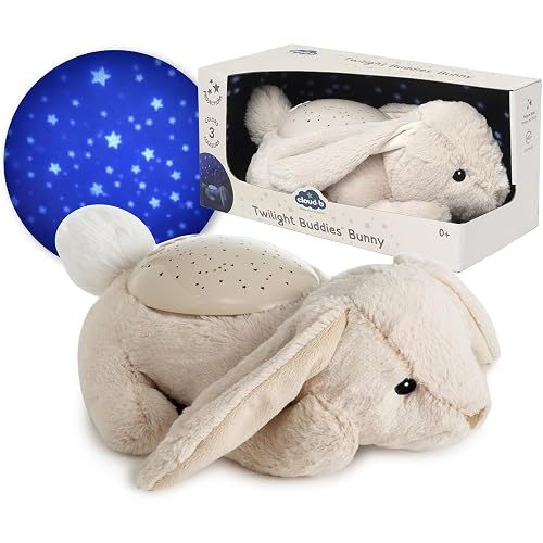 Cloud b Calming Nightlight Star Projector | Gentle Brightness | 3 Colors | 3 Constellations | Auto-Shutoff | Bunny