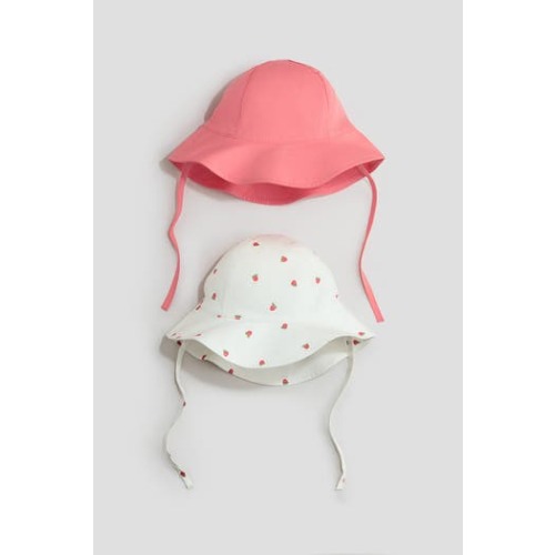 2-pack Cotton Sun Hats, 18 M