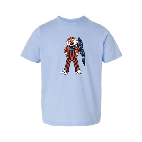 The Game Day Aubie | Toddler Light Blue Tee – Scarlet & Gold