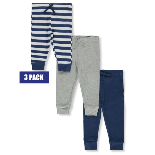 Koala Baby Baby Boys' 3-Pack Striped Pants