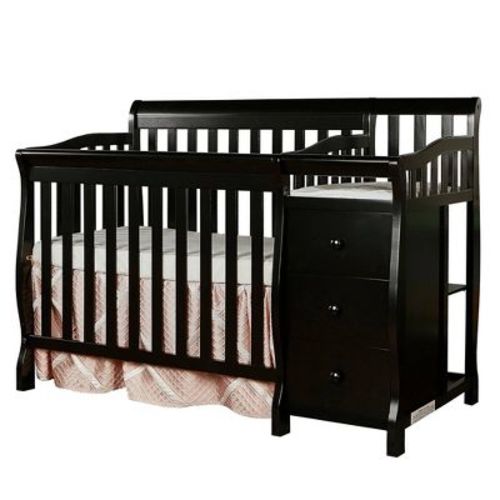 Dream On Me Jayden 4-in-1 Mini Convertible Crib And Changer - Black